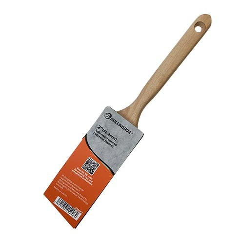 Rollingdog - Paint Brush Angular Synthetic Filament SS Ferrule Maplewood Handle 2 Inch(50mm)