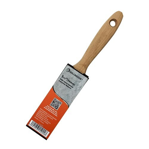 Rollingdog - Paint Brush Synthetic Filament SS Ferrule Maplewood Handle 1.5 Inch(38mm)