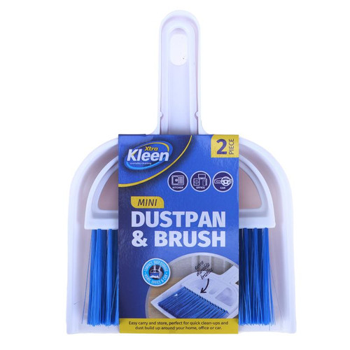 Mini Dustpan and Brush Set - 2pc - 18cm x 11.5cm
