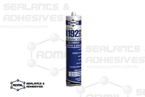 N192 Roof & Gutter  100% Silicone Neutral Cure  300g Cartridge