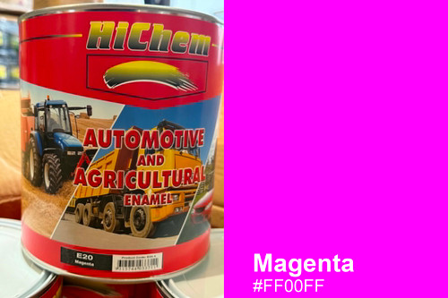 AUTOMOTIVE & AGRICULTRAL ENAMEL - Magenta 4 Litre Can *FREE SHIPPING*