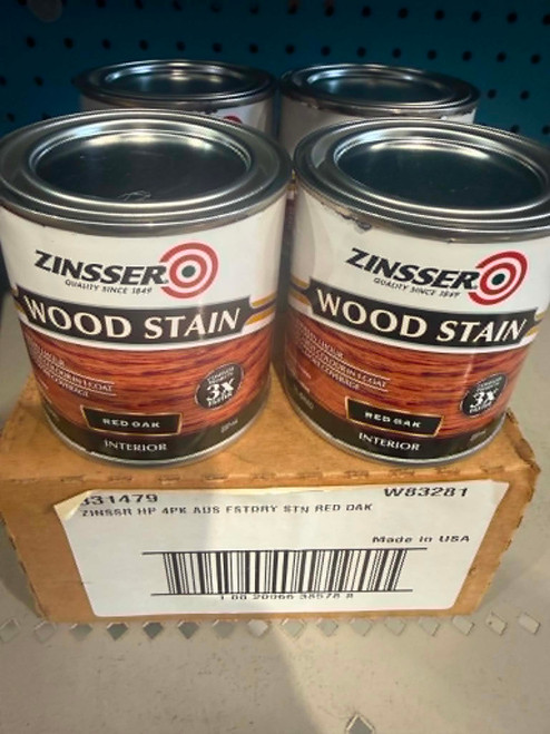 Zinsser Wood Stain/Varnish Red Oak, Int. 237ml cans