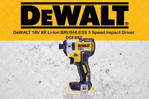 DEWALT DCF887 18V XR Li-Ion BRUSHLESS Speed Impact Driver