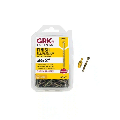 #8 x 2 in. Star Drive Trim-Head Finish Screw (100-per Pack)
