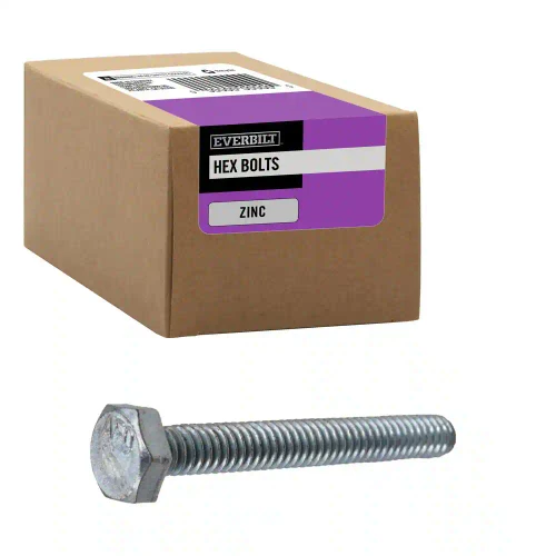 1/4 in.-20 x 2 in. Zinc Plated Hex Bolt