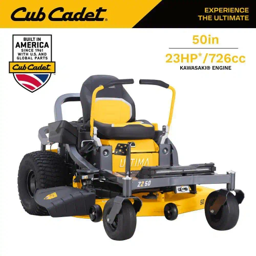 Ultima Z2 50in. Fabricated Deck 23HP V-Twin Kawasaki FR Series Engine Dual Hydro Drive Gas Zero Turn Riding Lawn Mower