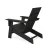 Grant Park Black Modern Plastic Patio Adirondack Chair for Outdoor Living