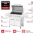 Gourmet Pro 6-Burner Stainless Steel Propane Gas Grill with Searing Side Burner and Griddle Max Insert