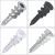 200-Piece 1.5 lbs. All Purpose Self Drilling Carbon Steel Zinc Anchors with Screws for Drywall 75 lbs. Hanging Capacity