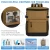 40 Can Cooler Backpack Insulated Leakproof Soft Ice Chest for Camping Hiking Picnic Travel, Brown