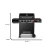 5-Burner Propane Gas Grill in Matte Black with TriVantage Multifunctional Cooking System