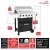 5-Burner Propane Gas Grill in Stainless Steel with Side Burner and Condiment Rack with Cover