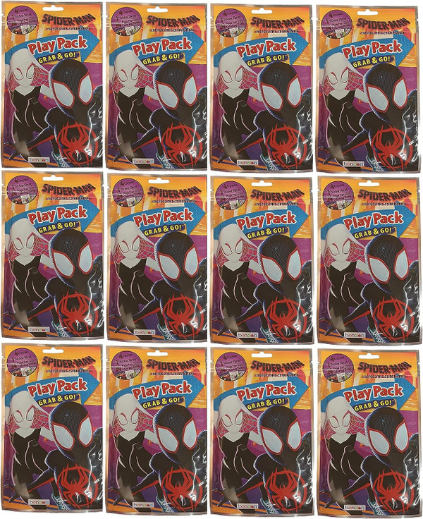 Bendon Publishing Spider-Man Grab and Go Play Pack 12ct