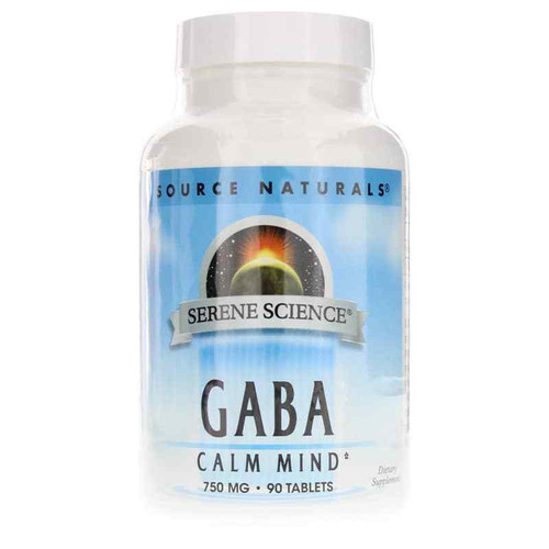 Serene Science GABA Calm Mind 750 Mg Tablets, by Source Naturals Serene Science GABA Calm Mind 750 Mg Tablets, by Source Naturals