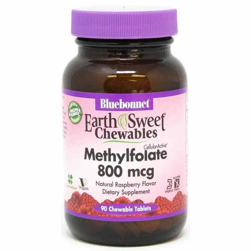 Earth Sweet Chewables Methylfolate 800 Mcg, 90 Chewable T, by Bluebonnet