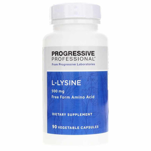 L-Lysine 500 Mg, 90 Veg Capsules, by Progressive Labs