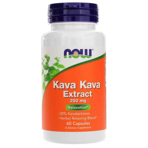 Kava Kava Extract 250 Mg, 60 Capsules, by NOW Foods