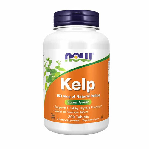 Kelp Tablets 150 Mcg of Natural Iodine, 200 Tablets, by NOW Foods