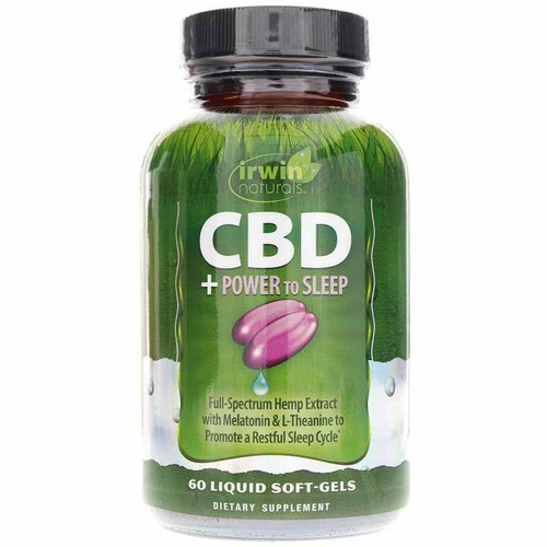 CBD + Power to Sleep, 60 Liquid Softgels, by Irwin Naturals