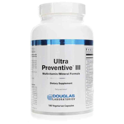 Ultra Preventive III Multivitamin Capsules, 180 Capsule, by Douglas Laboratories