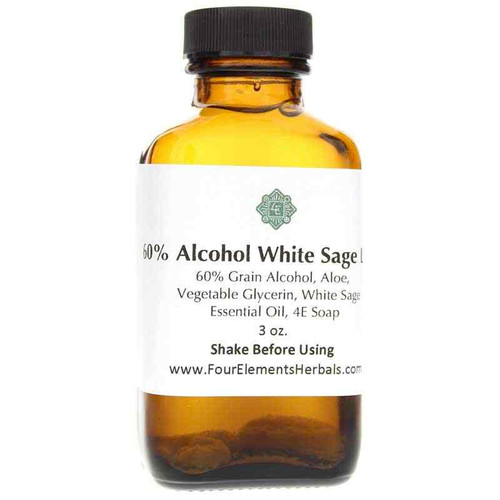 White Sage Hand Sanitizer, 3 Oz, by Four Elements