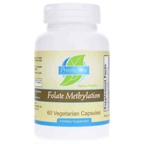 Folate Methylation, 60 Veg Capsules, by Priority One