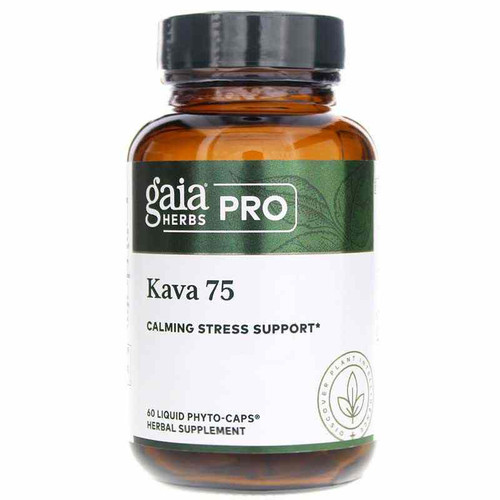 Kava 75, 60 Liquid Phyto Caps, by Gaia Professional Solutions
