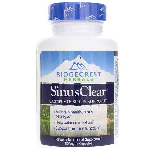 SinusClear, 60 Vegan Capsules, by Ridgecrest Herbals SinusClear, 60 Vegan Capsules, by Ridgecrest Herbals