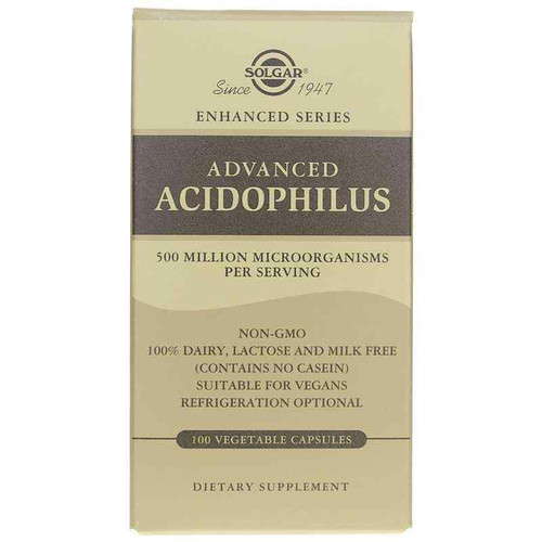 Advanced Acidophilus, 100 Veg Capsules, by Solgar