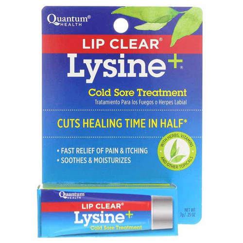 Lip Clear Lysine+ Cold Sore Treatment, .25 Oz, by Quantum Health