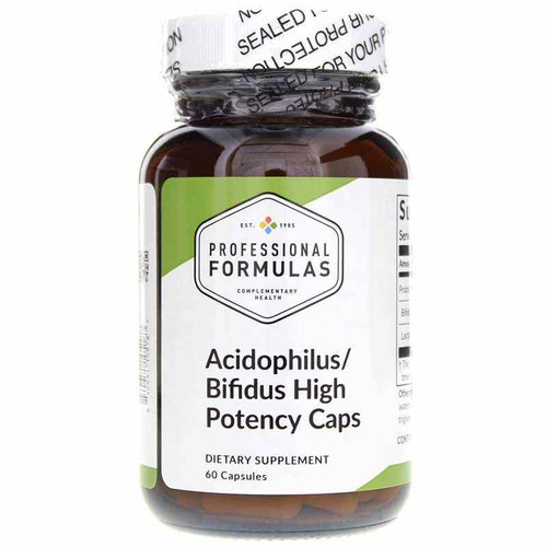 Acidophilus/Bifidus High Potency Caps, 60 Capsules, by Professional Formulas Acidophilus/Bifidus High Potency Caps, 60 Capsules, by Professional Formulas