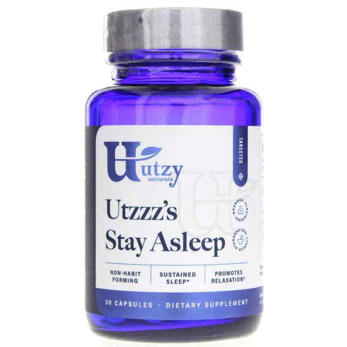 Utzzz's Stay Asleep, 30 Capsules, by Utzy Naturals