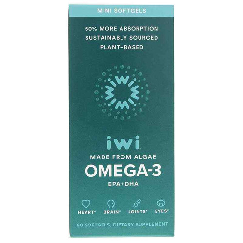 Omega-3 EPA + DHA Minis, 60 Softgels, by iwi Omega-3 EPA + DHA Minis, 60 Softgels, by iwi