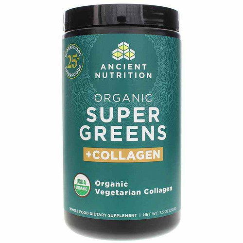 Organic Super Greens + Collagen Powder, by Ancient Nutrition