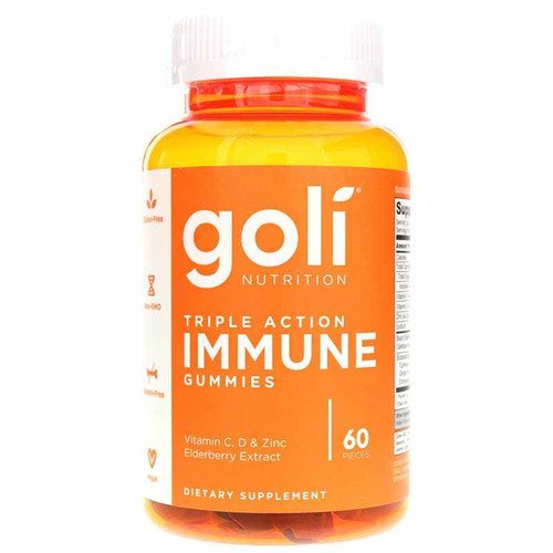 Triple Action Immune Gummies, 60 Gummies, by Goli Nutrition
