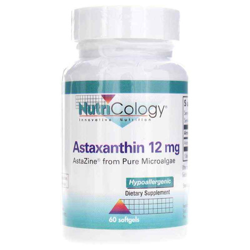 Astaxanthin 12 Mg, 60 Softgels, by Nutricology