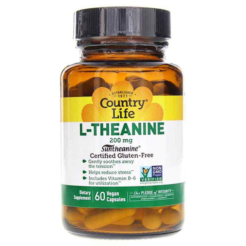 L-Theanine 200 Mg, by Country Life L-Theanine 200 Mg, by Country Life