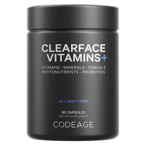 Clearface Vitamins+, 90 Capsules, by Codeage