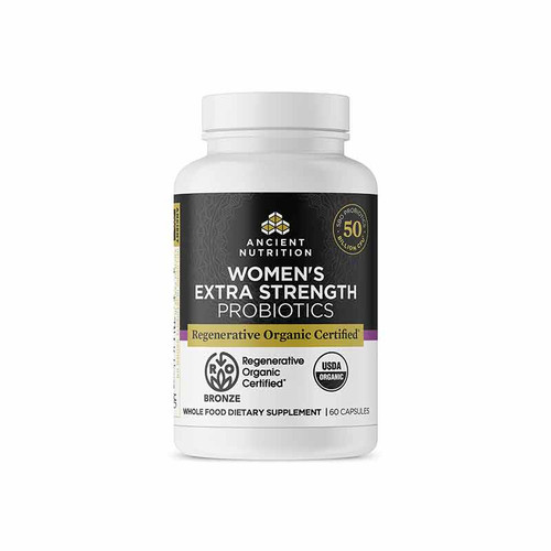 Women's Extra Strength Probiotics Shelf Stable, 60 Capsules, by Ancient Nutrition