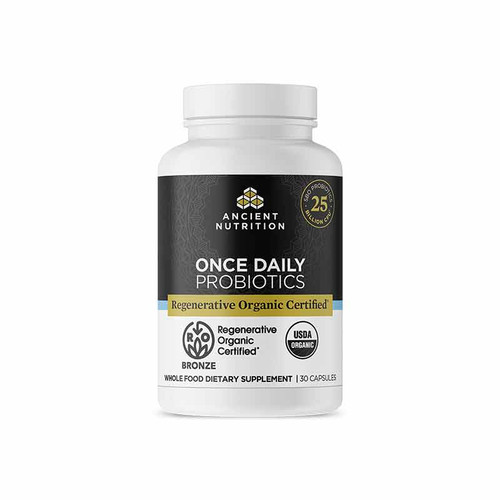 Once Daily Probiotics Shelf Stable, 30 Capsules, by Ancient Nutrition