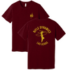 Rifle Dynamics Motor Club T-Shirt - Heather Cardinal / Yellow