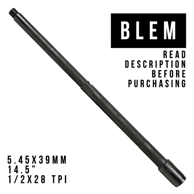 BLEMISHED 14.5"  5.45x39mm 1/2x28R Threaded Barrel (Read Description Before Purchase)