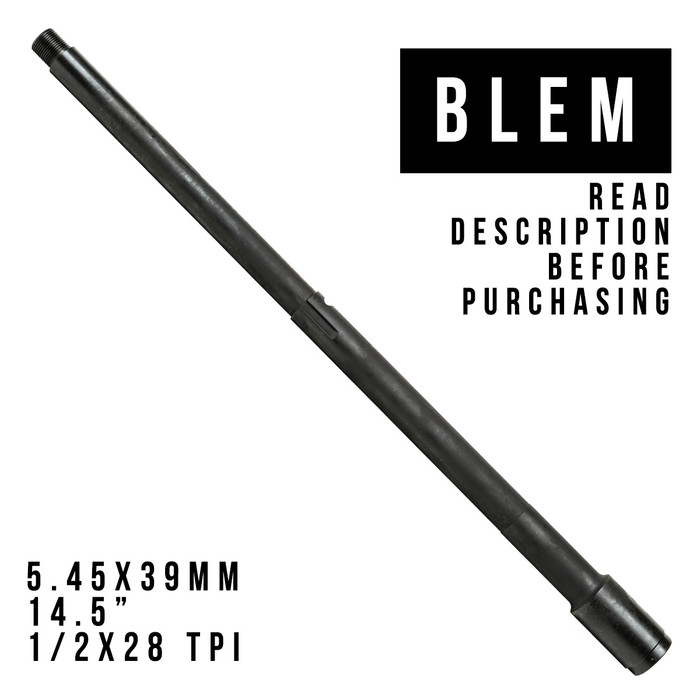 BLEMISHED 14.5"  5.45x39mm 1/2x28R Threaded Barrel (Read Description Before Purchase)