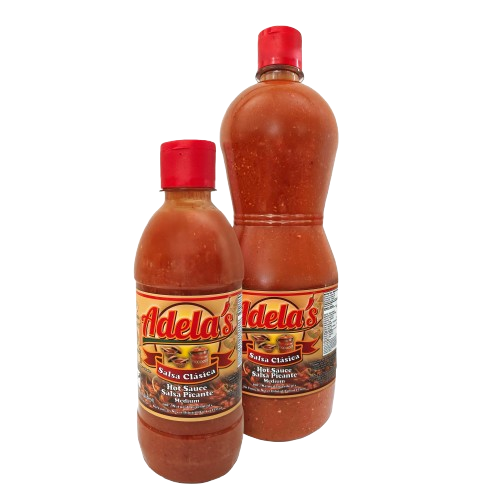 Adela's Hot Sauce bottles 360ML and 1L