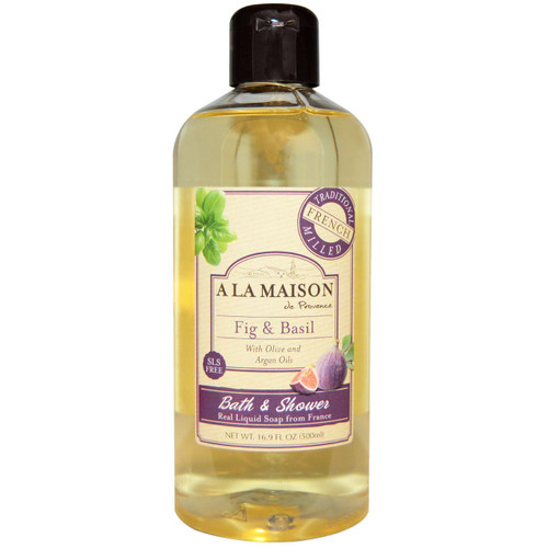 <img alt="A La Maison de Provence, Bath and Shower Liquid Soap, Fig & Basil, 16.9 fl oz (500 ml)" title="A La Maison de Provence, Bath and Shower Liquid Soap, Fig & Basil, 16.9 fl oz (500 ml),817252010929"