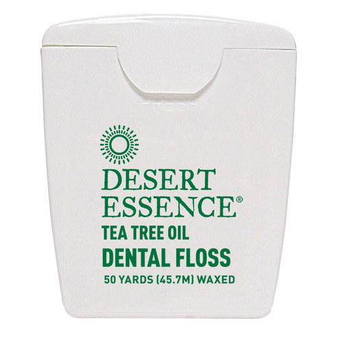 <img alt="Desert Essence, Tea Tree Oil Dental Floss, Waxed, 50 Yds (45.7 m)" title="Desert Essence, Tea Tree Oil Dental Floss, Waxed, 50 Yds (45.7 m),718334220246"