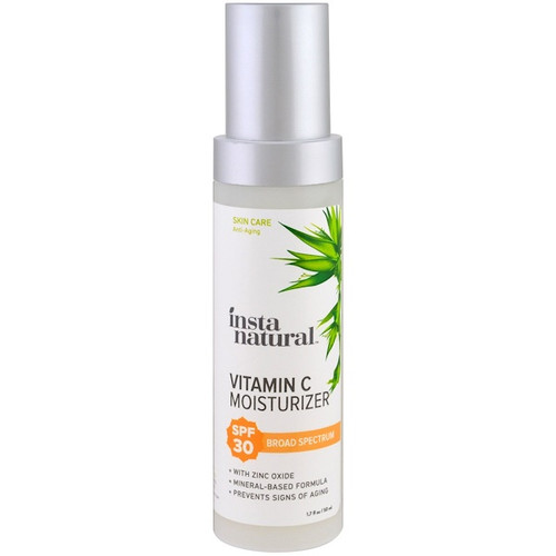 <img alt="InstaNatural, Vitamin C Moisturizer, SPF 30, Mineral Sunscreen, 1.7 fl oz (50 ml)" title="InstaNatural, Vitamin C Moisturizer, SPF 30, Mineral Sunscreen, 1.7 fl oz (50 ml),852661007061"