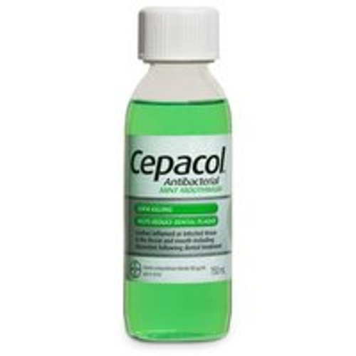 <img alt="Cepacol Antibacterial Mint Mouthwash 150ml" title="Cepacol Antibacterial Mint Mouthwash 150ml,9310160813503"
