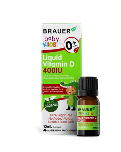 <img alt="Brauer Baby &amp; Kids Liquid Vitamin D 400IU 200ml" title="Brauer Baby &amp; Kids Liquid Vitamin D 400IU 200ml,9316120263456"