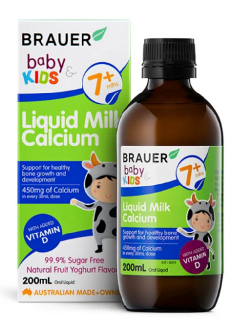 <img alt="Brauer Baby & Kids Liquid Milk Calcium 200ml" title="Brauer Baby & Kids Liquid Milk Calcium 200ml,9316120263708"